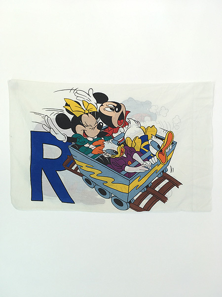  miscellaneous goods old clothes 90s Disney Mickey . company .. Toro ko brush teeth character pillowcase pillow case old clothes 
