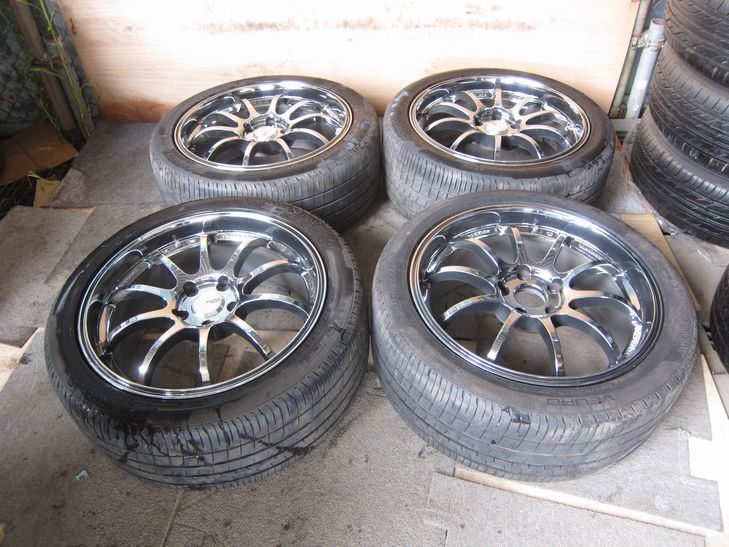 (A160) 18R 【ラジアル：ダンロップVEURO VE304 F/R 245/40/18】【アルミ：アドバンWHEEL DESIGN F/R 18in/8J】_画像2