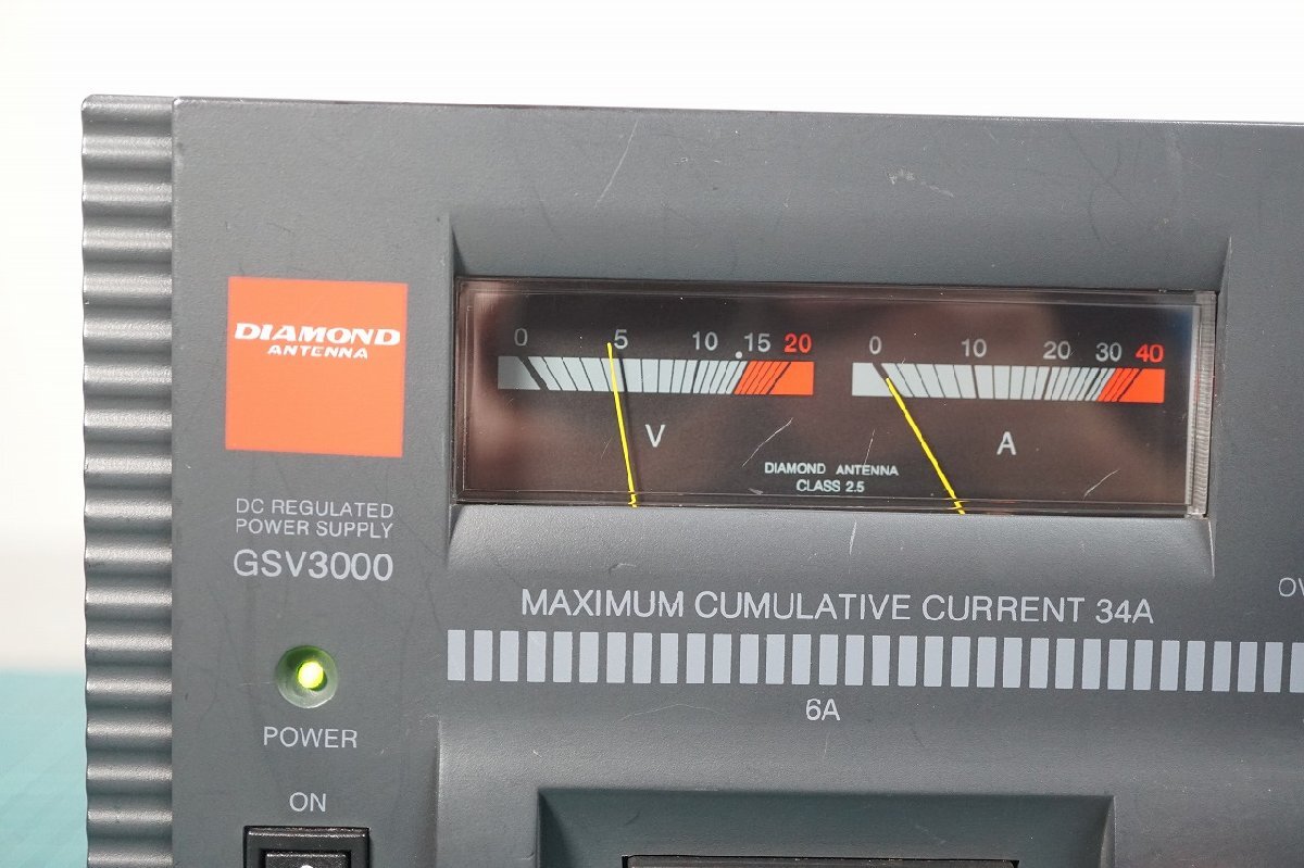 [NZ][E4351410] DIAMOND diamond GSV3000 DC power supply direct current stabilizing supply DC1V-15V/MAX34A