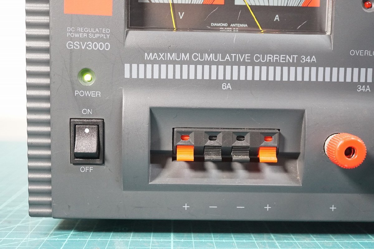 [NZ][E4351410] DIAMOND diamond GSV3000 DC power supply direct current stabilizing supply DC1V-15V/MAX34A