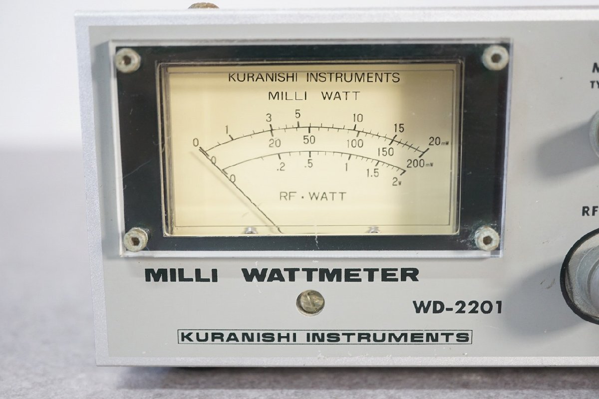 [QS][E4338660] KURANISHI クラニシ WD-2201 MILLI WATTMETER ミリワットメーター アマチュア無線_画像3