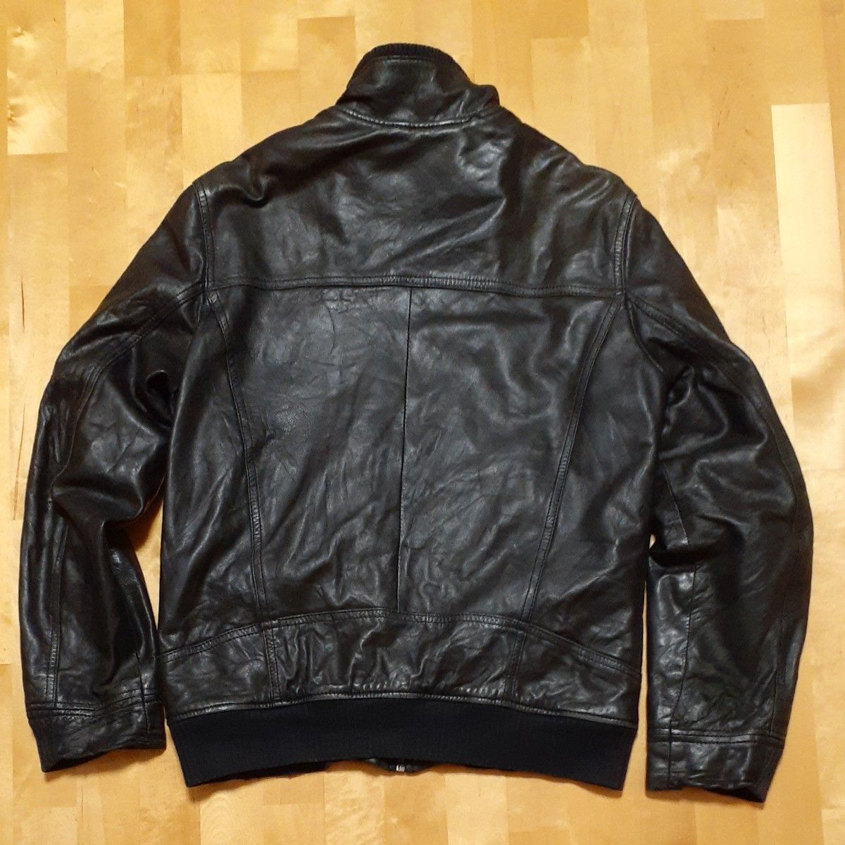 CHEVIGNON 57 Vintage シングルライダースジャケット羊革 表記L CHEVIGNON 57 Vintage シングルライダースジャケット羊革 表記L