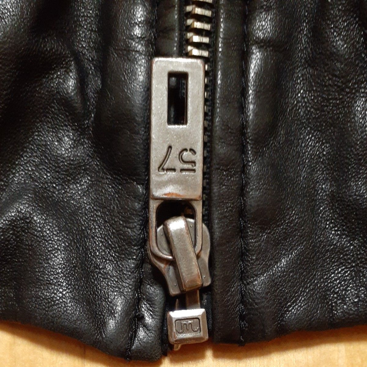 CHEVIGNON 57 Vintage シングルライダースジャケット羊革 表記L CHEVIGNON 57 Vintage シングルライダースジャケット羊革 表記L