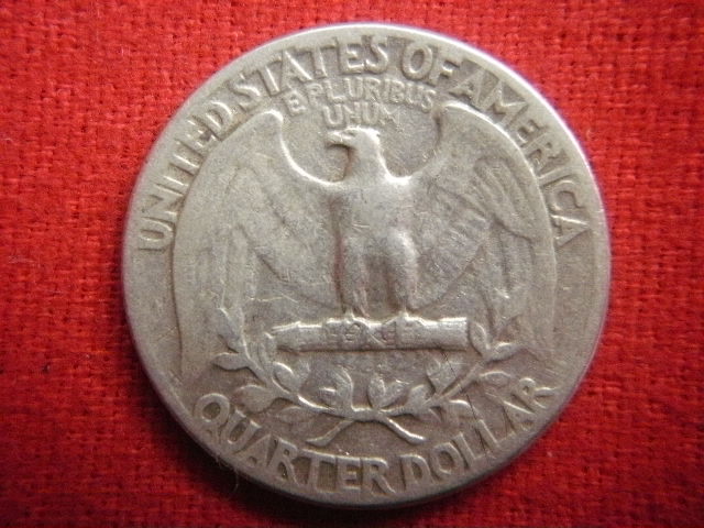 ♭世界の銀貨　UNITED STATES QUARTERS (WASHINGTON) 1950-S/1952- (90% silver)　外径約24.2㎜/24.15㎜　総量目約12.43g　中古並品～_画像8
