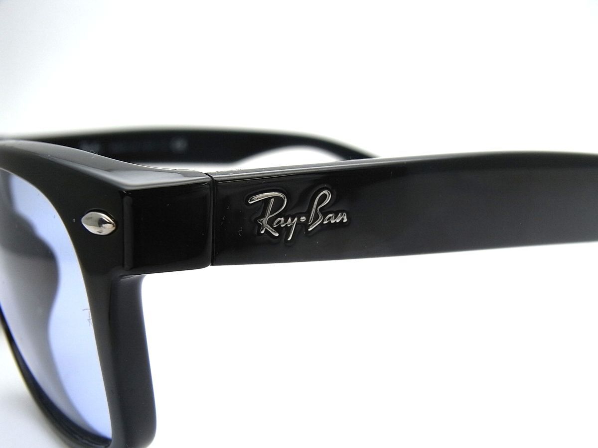 1000円スタート サングラス Ray-Ban レイバン RB 2132-F 55□18 140 ブラック ウェリントン型 ケース付 メンズ アイウェア WHO □Z①905_画像8