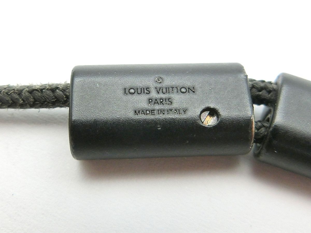 1000円スタート ブレスレット LOUIS VUITTON ルイヴィトン M63661 ブラスレ・サプル オン ザ ゴー ブラック 箱付 アクセサリー 3 C202の画像2