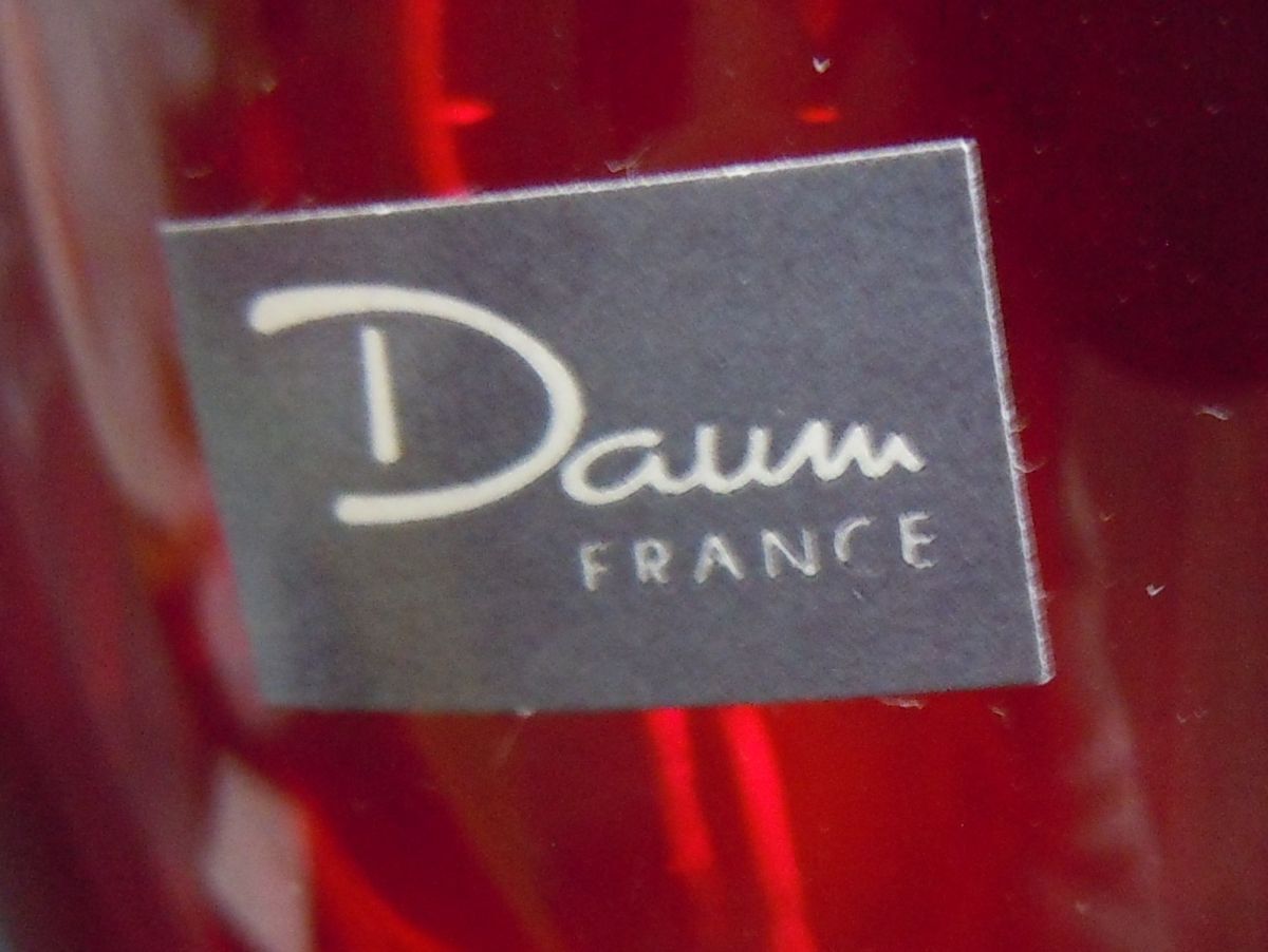 1000 иен старт бокал для вина Daum купол обезьяна ba кукла *dali красный × лиловый калибр 8.7× высота 27cm изделия из стекла с ящиком посуда 4 E①807