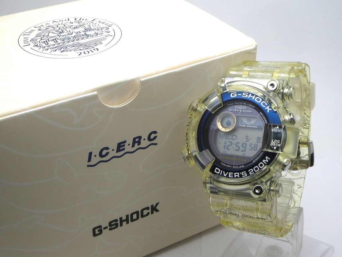 1000円スタート 腕時計 CASIO カシオ G-SHOCK フロッグマン 2019年イルクジ コラボ25周年記念モデル 3266 GF-8251K QZ クオーツ WHO E60012_画像1