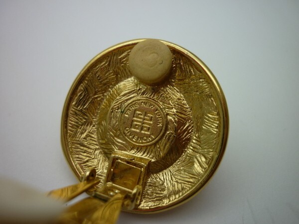 1000 jpy start earrings 4 point summarize GIVENCHYji van si. Gold Logo clip type Givenchy lady's accessory 4 E709