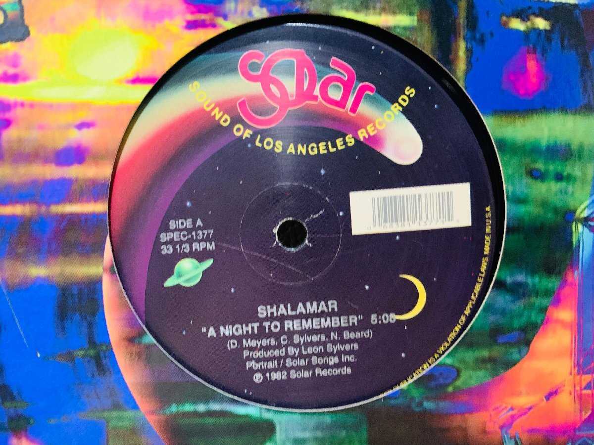 即決LP 米盤 SHALAMAR / A NIGHT TO REMEMBER / SPEC-1377 L33_画像2