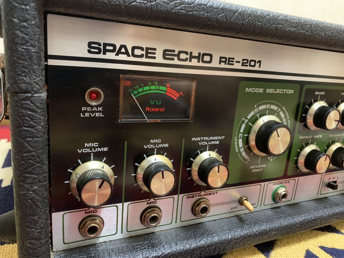 ◆ROLAND SPACE ECHO ローランド スペースエコー RE-201 通電確認_画像2