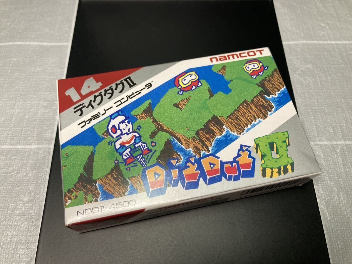 【良品】ディグダグII ディグダグ2 箱説付 ファミコンソフト FC の画像1