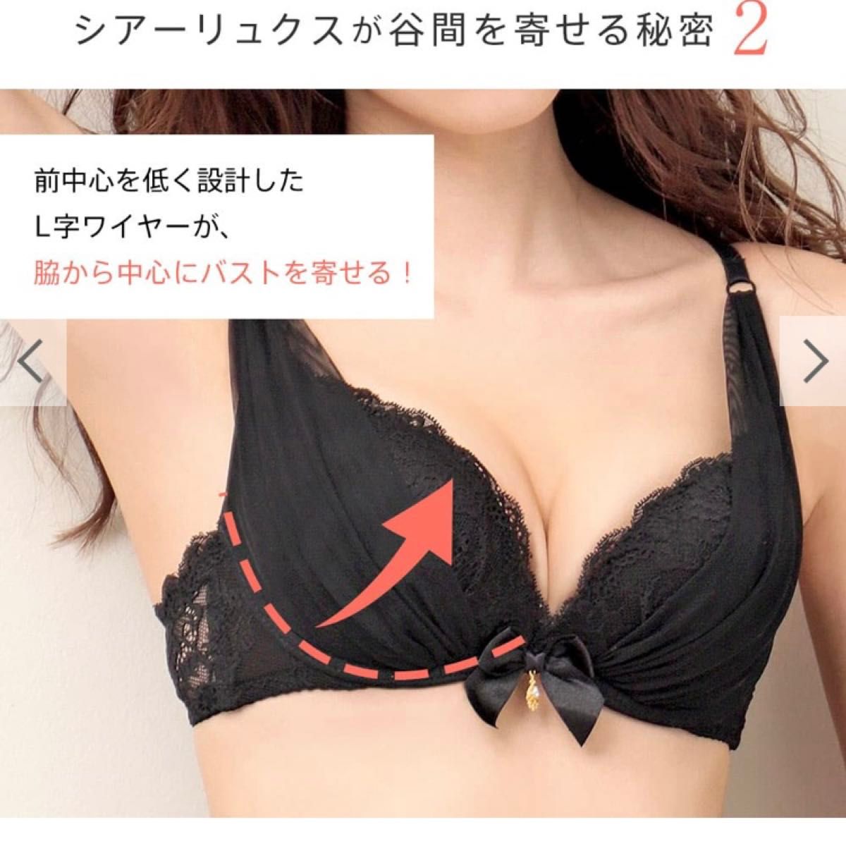 aimerfeel シアーリュクス(R) ブラジャー&ショーツ アッシュブルー