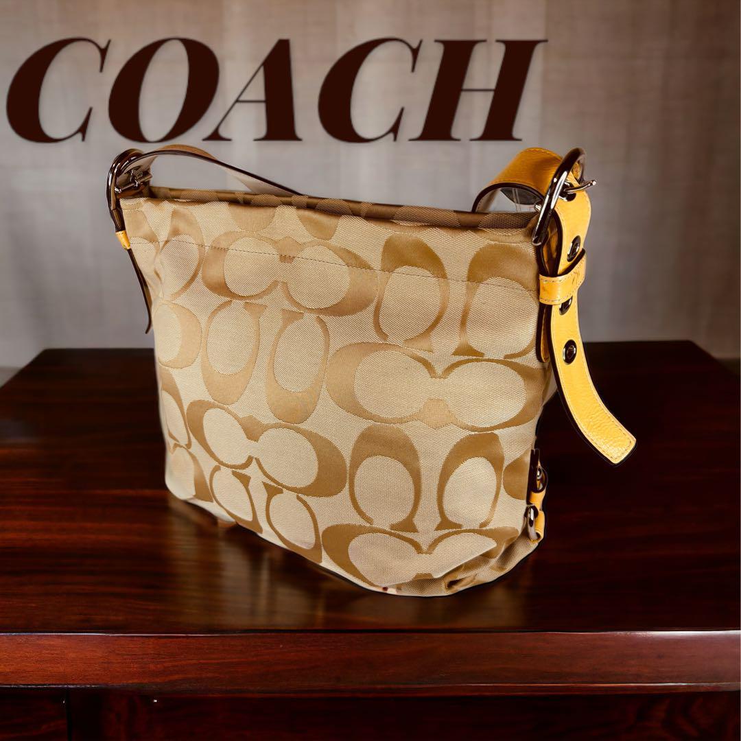 COACH　コーチ　2way　シグネチャー　ショルダーバッグ　F15067