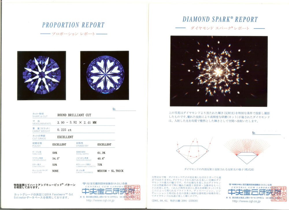 【感謝 SALE 最高峰IF】中央宝石研究所 鑑定書付 0.225ct E IF 3EX H&C DS付 天然 ダイヤモンド 片耳 ネジ式 ピアス pt900 新品_中宝 鑑定書付 0.225ct E IF 3EX H&C DS付 