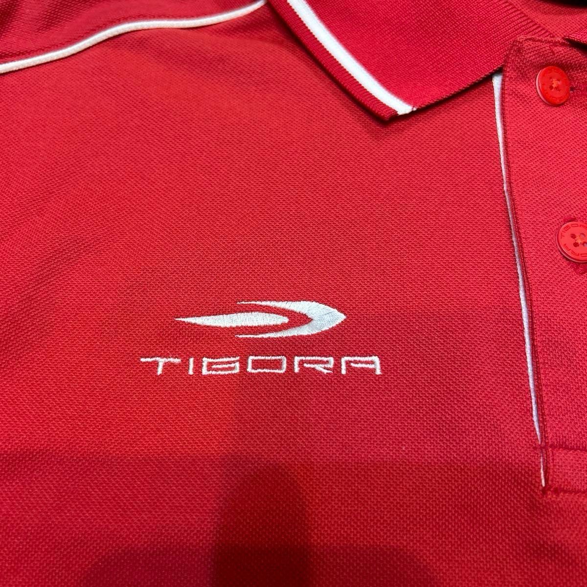 TIGORA  ティゴラ　ゴルフ　メンズポロシャツ　赤