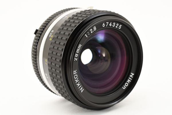 【動作確認済】 Nikon ニコン Ai-s ais Nikkor 28mm f/2.8 Wide Angle MF Lens 2130514_画像5