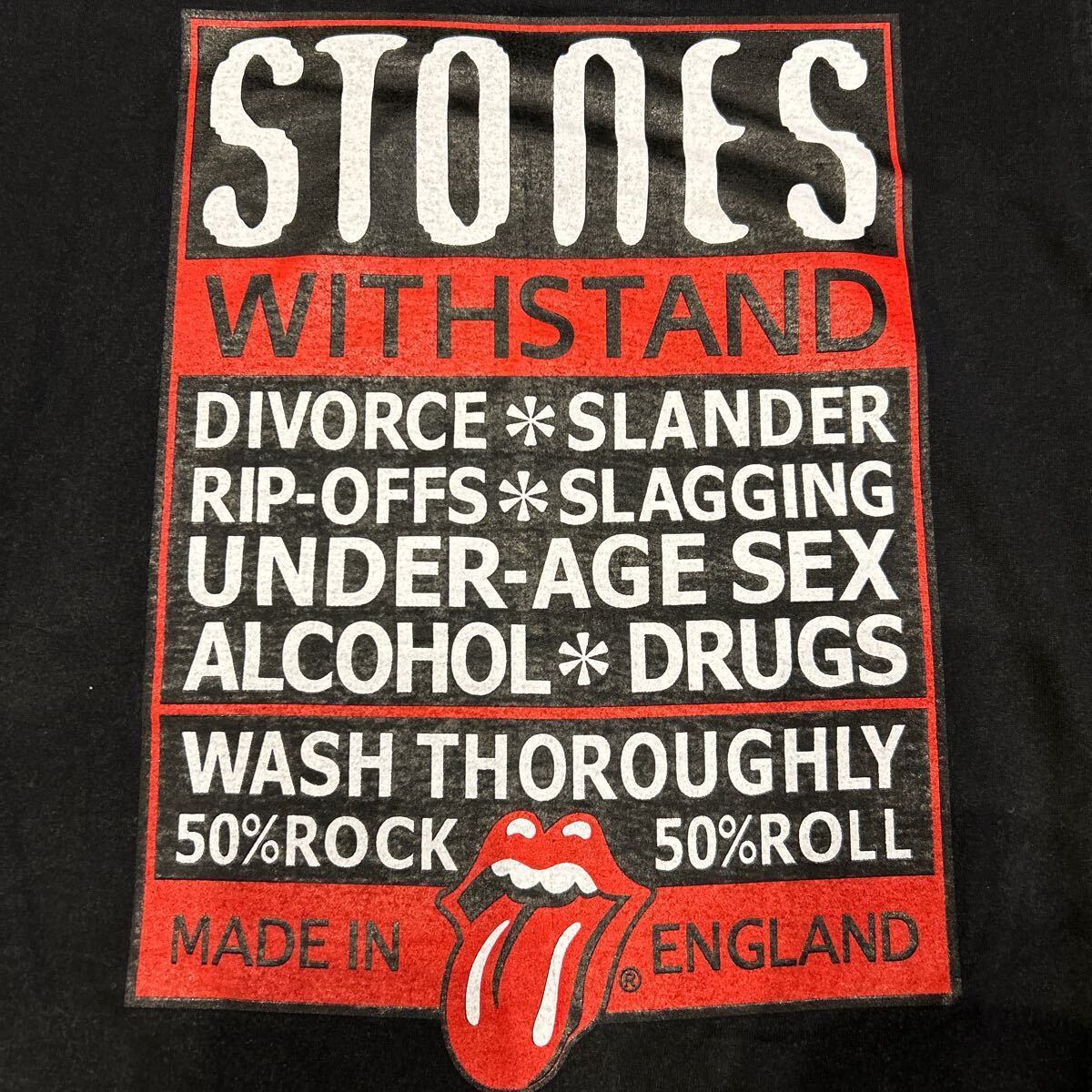 00s The Rolling Stones ローリングストーンズ WITHSTAND 2002 プリント ビンテージ 半袖Tシャツ _画像4