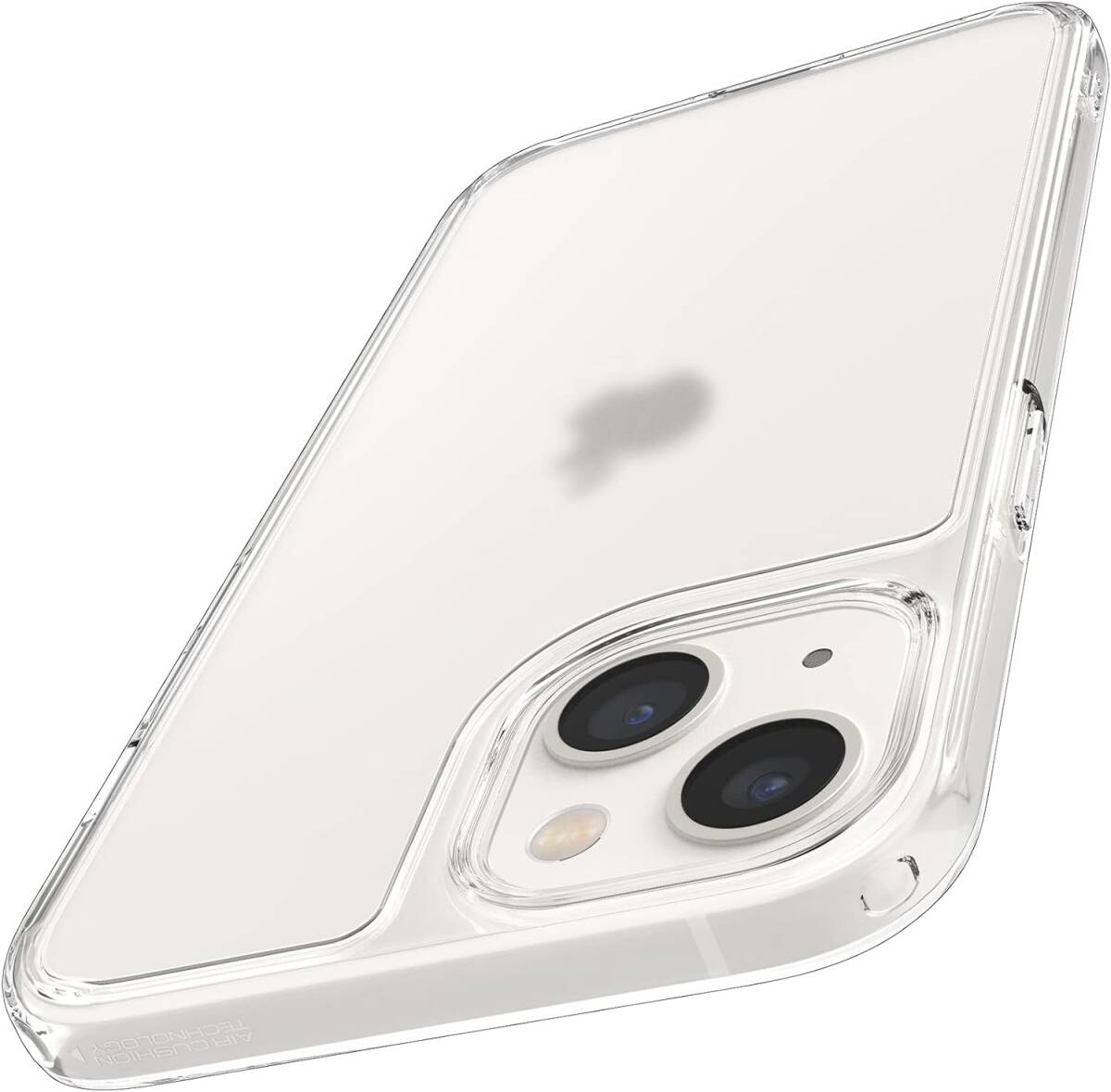 Spigen シュピゲン iPhone13 ケース マット・クリア 半透明 マット感 黄変なし 指紋防止 9H 背面強化ガラス 薄型 tpu 重さ31g