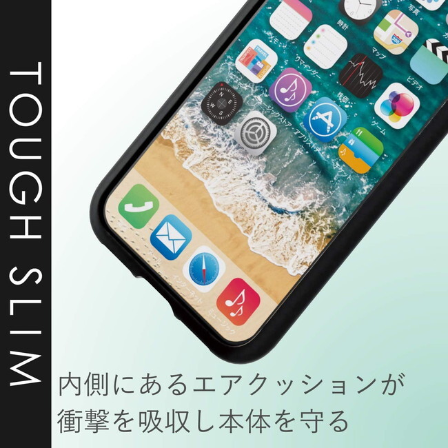 エレコム iPhone XS iPhone X TOUGH SLIM フィンガーリング付 ホワイト 衝撃吸収 強靱な耐久性 ★u_画像4