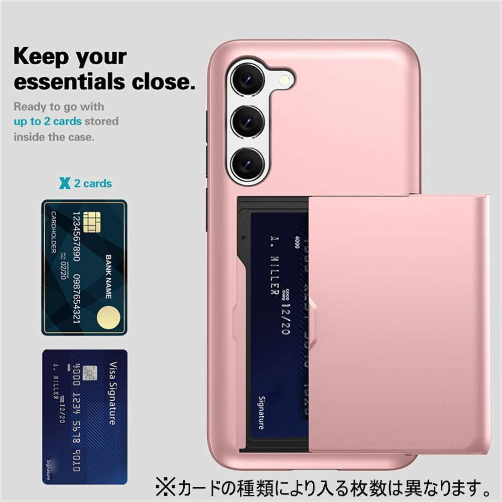 ネイビー Galaxy A55 5G ケース カード収納 一体型 ソフト保護ケース ギャラクシーエー Case おすすめ 軽量 持ちやすい DIY ハード TPU ス_画像3