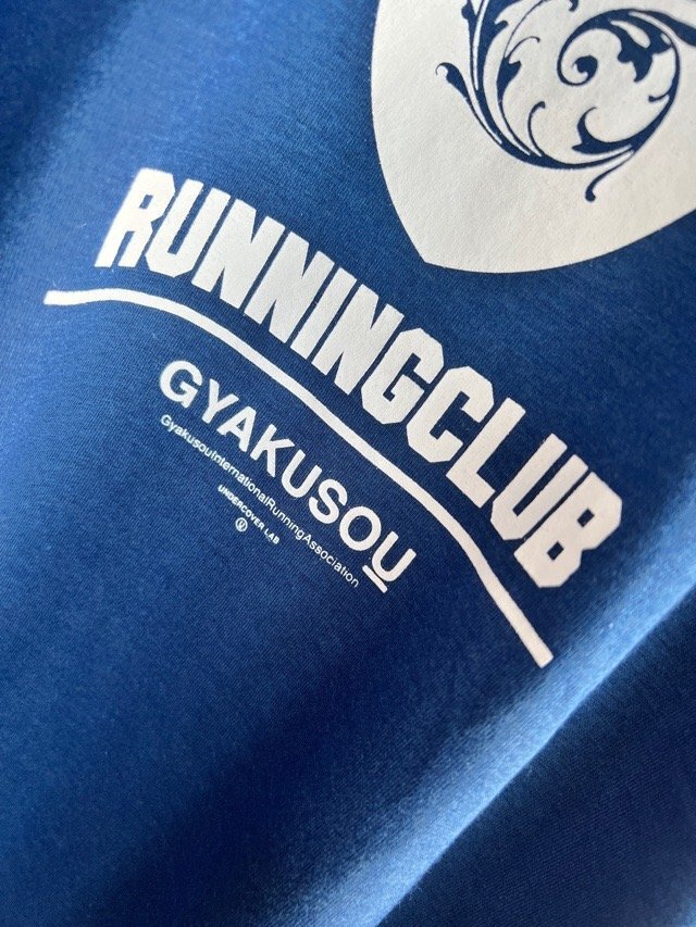 GYAKUSOU ナイキ ×アンダーカバー カレッジ Tシャツ XL ブルー系_画像2