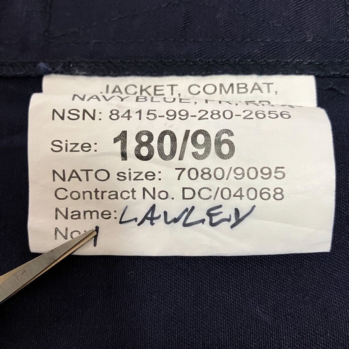 良品 イギリス軍 コンバット ジップアップ シャツ ジャケット 180 ロイヤルネイビー ホワイトエンサイン RAF ユーロ_画像5