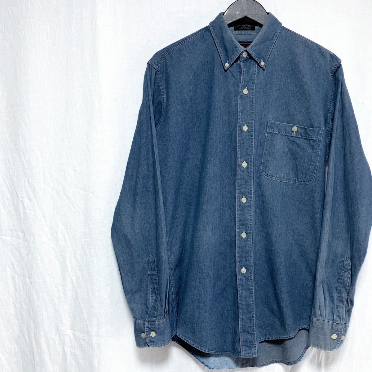 80s Polo Ralph Lauren ボタンダウンデニムシャツ インディゴ 80s Polo Ralph Lauren ボタンダウンデニムシャツ インディゴ