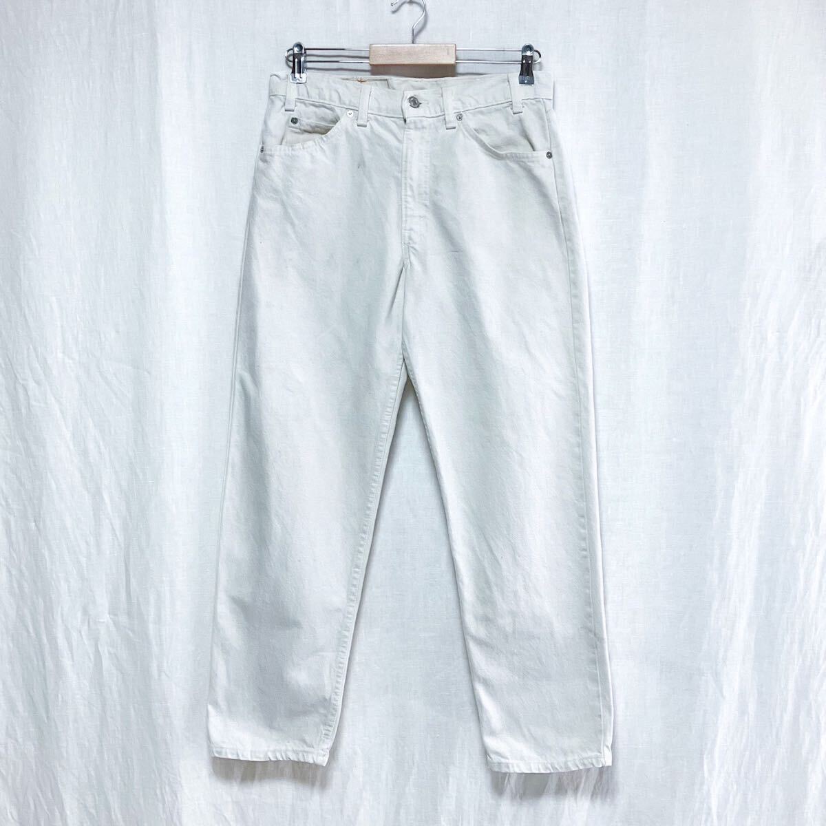 90s USA製 Levi's リーバイス 550 ホワイト デニム パンツRELAXED FIT W32×L30 ジーンズ Gパン 505 560 517 519_画像1