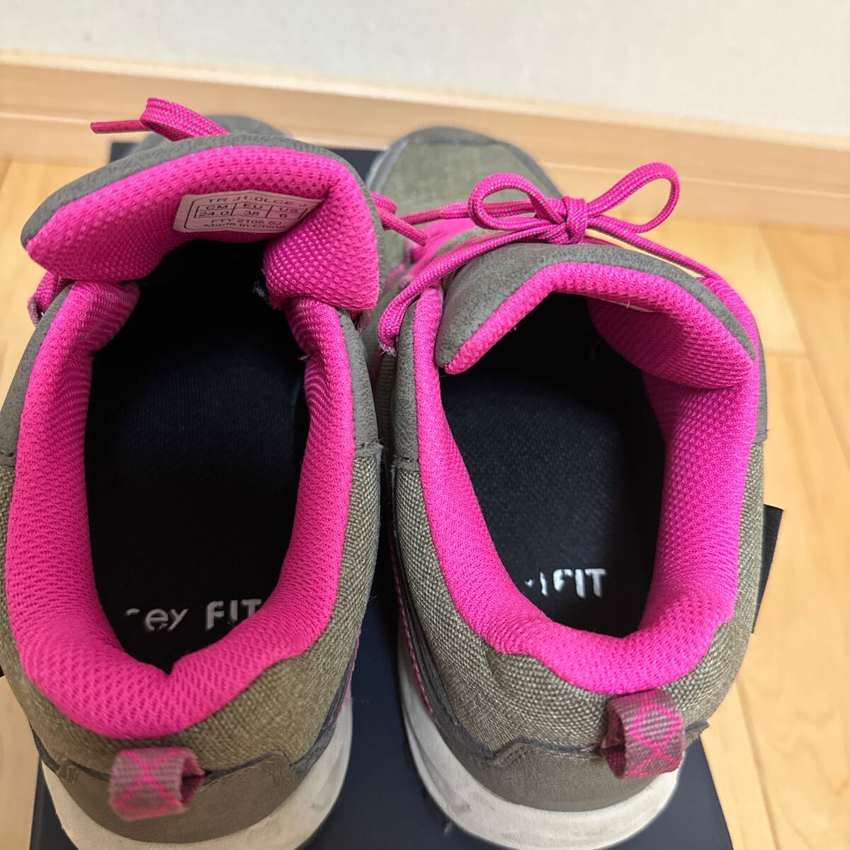 [ прекрасный товар ] походная обувь альпинизм обувь высокий King 24cm Brown розовый 