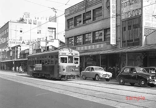 [ railroad photograph ] Kyoto city electro- 600 shape 692 [5100128]