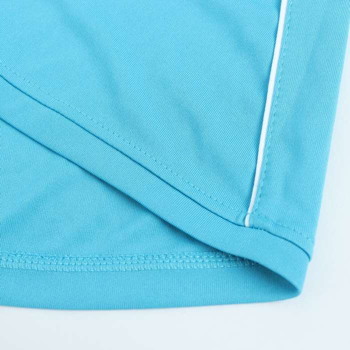  Adidas рубашка-поло tops ключ шея одежда для гольфа женский L размер бледно-голубой × белый adidas