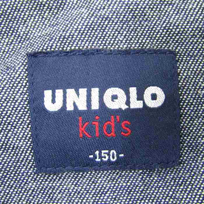 ユニクロ デニムジャケット アウター Gジャン キッズ 男の子用 150サイズ ネイビー UNIQLO_画像3