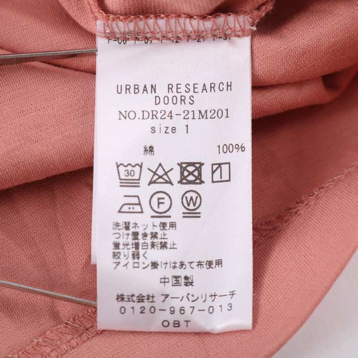 アーバンリサーチドアーズ 長袖Ｔシャツ トップス カットソー レディース 1サイズ ピンク URBAN RESEARCH DOORS_画像7