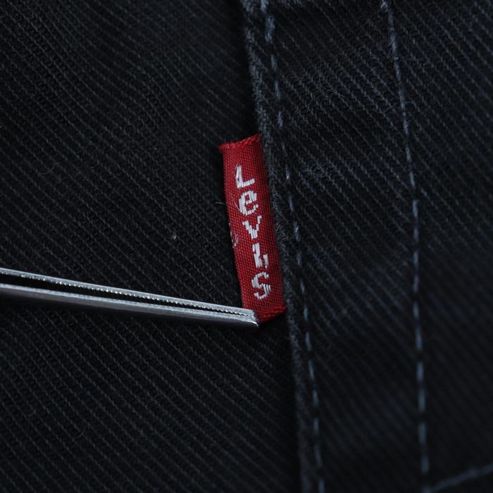 リーバイストラウスシグネチャー デニムパンツ ボトムス ジーンズ 505 メンズ 32サイズ ブラック LEVI STRAUSS Signature_画像3