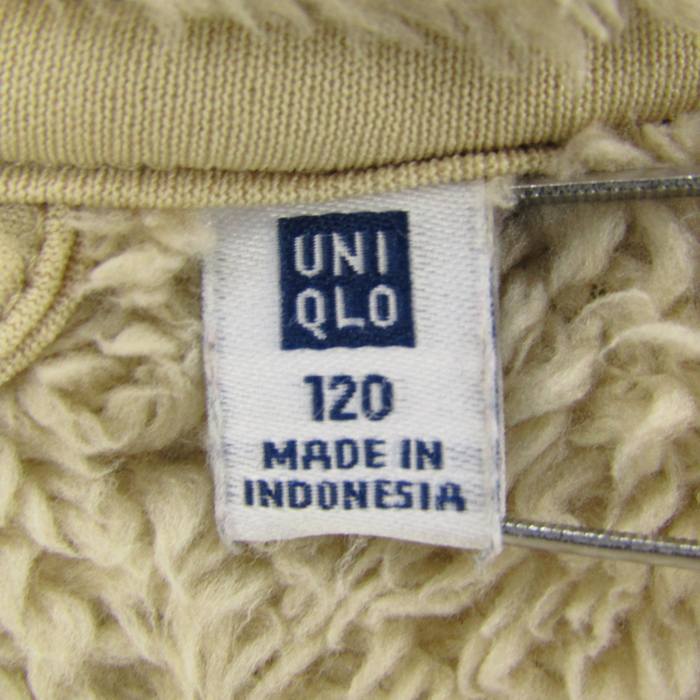  Uniqlo blouson jacket outer boa fleece Kids for girl 120 size Brown UNIQLO