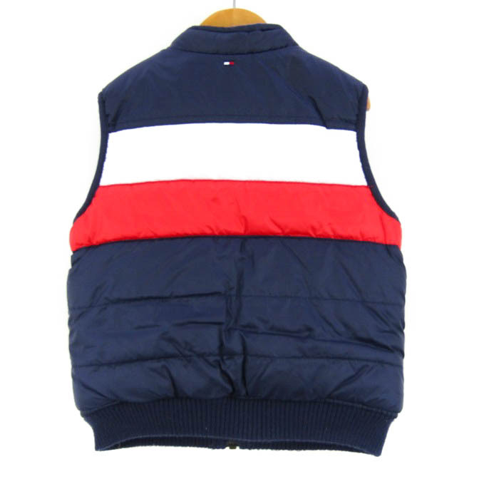 トミーヒルフィガー ダウンベスト ジャケット アウター リバーシブル キッズ 男の子用 XXS(2-3)サイズ 紺×青 TOMMY HILFIGER_画像2