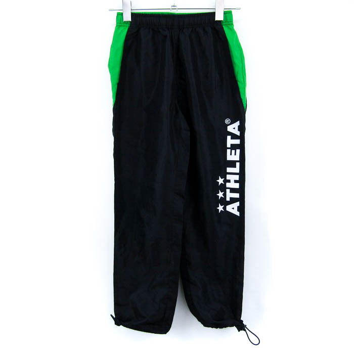 a attrition ta pants bottoms Wind breaker soccer sportswear Kids for boy 140 size black × green ATHLETA