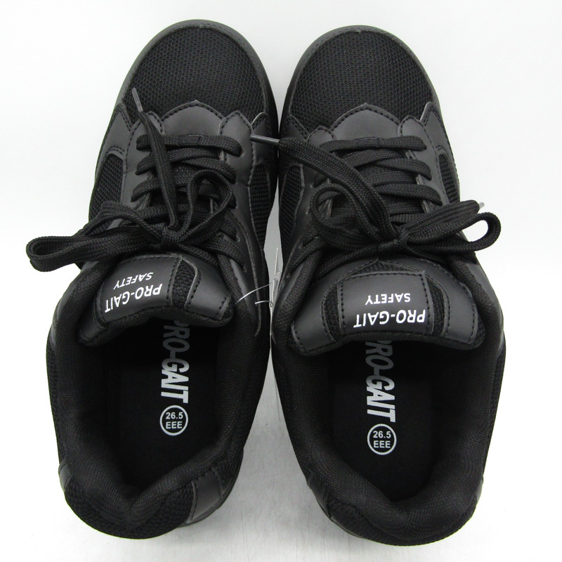 ワークシューズ スニーカー 安全靴 未使用 幅広 3E シューズ 靴 黒 メンズ 26.5サイズ ブラック PRO-GATE_画像6
