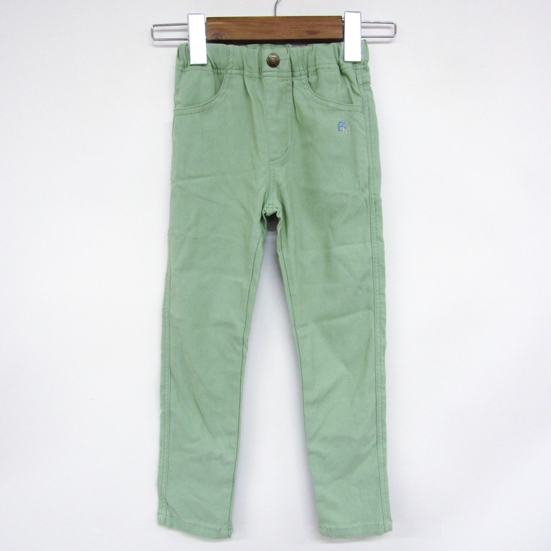  Beams skinny pants bottoms stretch unused goods Kids for boy 110 size green BEAMS