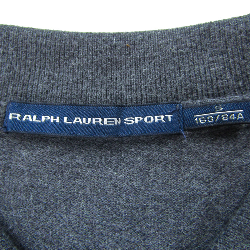 ラルフローレン ワンピース トップス 半袖 ポロワンピ キッズ 女の子用 S 160/84Aサイズ グレー RALPH LAUREN_画像3