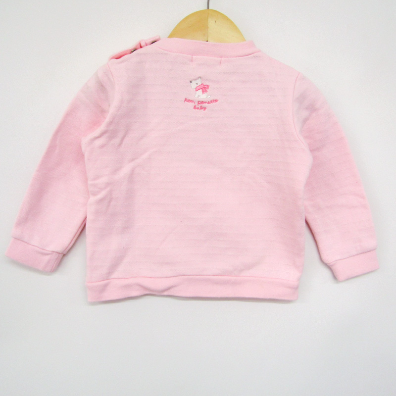  Pom Ponette тренировочный футболка tops плечо зажим сделано в Японии baby для девочки 90 размер розовый pom ponette