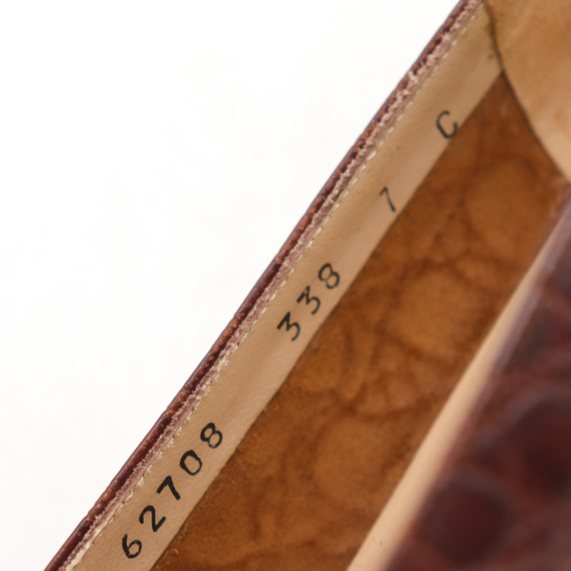 サルヴァトーレフェラガモ パンプス ブランド シューズ 靴 イタリア製 レディース 38サイズ ブラウン Salvatore Ferragamo_画像4