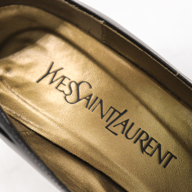 イヴ・サンローラン パンプス ポインテッドトゥ ブランド シューズ 靴 黒 レディース 35.5サイズ ブラック YVES SAINT LAURENT_画像3