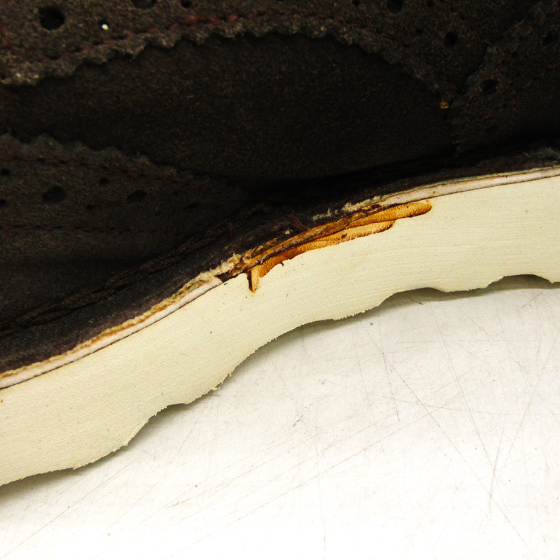 スリージェネレーションズ ブーツ ウイングチップ ブランド シューズ 靴 日本製 メンズ 43サイズ ブラウン three generations_画像2