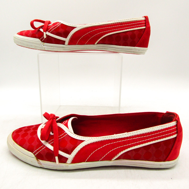 プーマ バレエシューズ サブリナシューズ スニーカー 靴 赤 レディース 24サイズ レッド PUMA_画像8