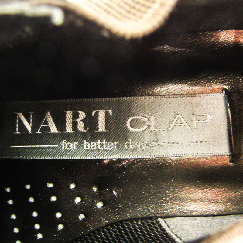 ナートクラップ ショートブーツ 幅広 4E ブランド シューズ 靴 日本製 レディース 23サイズ ゴールド NART CLAP_画像3