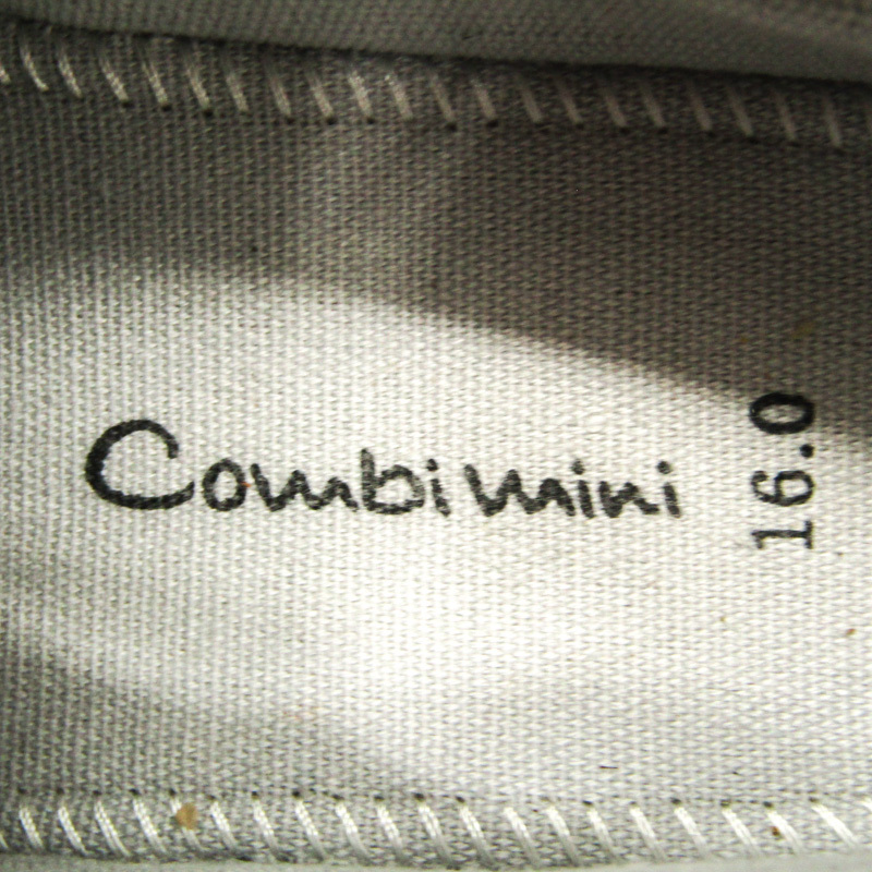 コンビミニ スリッポン ブランド シューズ 靴 黒 キッズ 男の子用 16サイズ ブラック Combi mini_画像3
