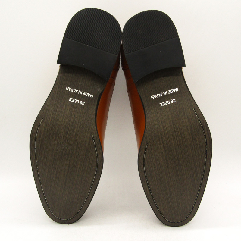 エスメイク ドレスシューズ 未使用 ストレートチップ 幅広 3E ビジネスシューズ 紳士靴 日本製 メンズ 28サイズ ブラウン S.MAKE_画像6