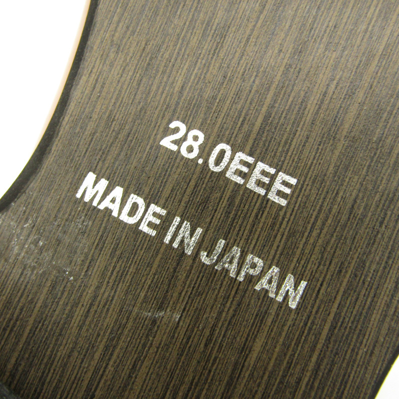 エスメイク ドレスシューズ 未使用 ストレートチップ 幅広 3E ビジネスシューズ 紳士靴 日本製 メンズ 28サイズ ブラウン S.MAKE_画像4